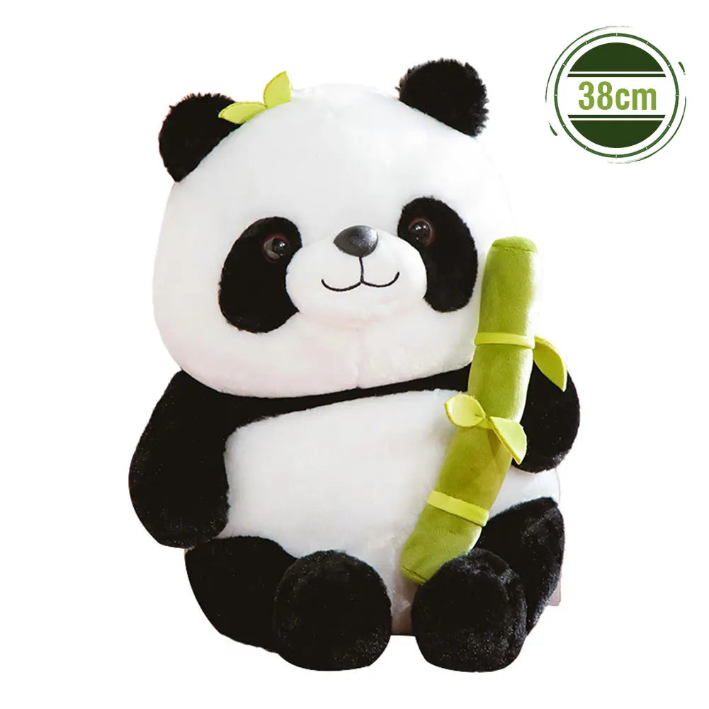 Kawaii Bamboo Tube Panda Plush Toy Set – Cute Reversible Stuffed Bear Dolls, Children’s Valentine’s Day Gift