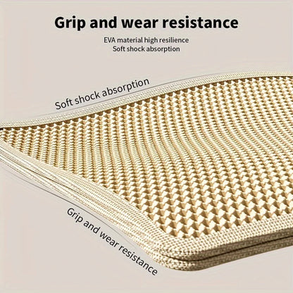 Large Cat Litter Mat – Honeycomb Double-Layer, Waterproof, Easy-Clean, Scatter Control, Stay-Clean Design
