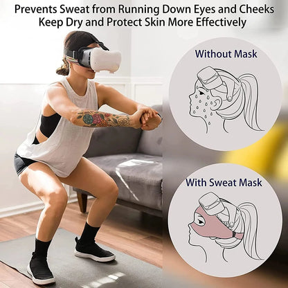 Breathable Eye Mask & Sweat Band for Meta Oculus Quest 2 – VR Headset Cover Accessory