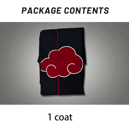HOLOUN Anime Uchiha Itachi & Sasuke Cosplay Cloak – Embroidered Hawk Team Akatsuki Costume for Christmas