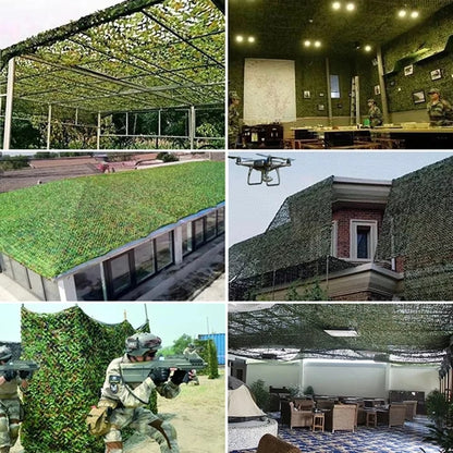 Camouflage Netting - Outdoor Hunting Shade Mesh for Car Tent Awning Camping & Forest Concealment