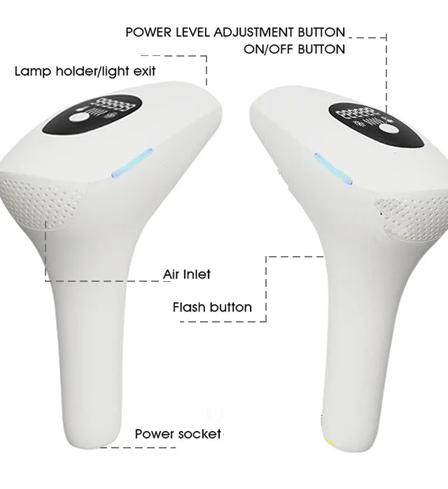 Body Bikini IPL Hair Removal Device — 999,999 Flashes Permanent Painless Laser Epilator for Women, Home Use