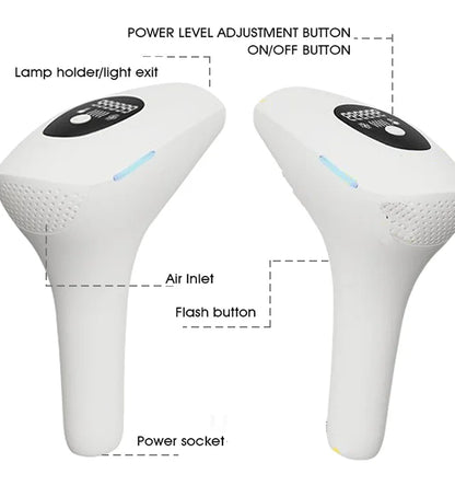 Body Bikini IPL Hair Removal Device — 999,999 Flashes Permanent Painless Laser Epilator for Women, Home Use