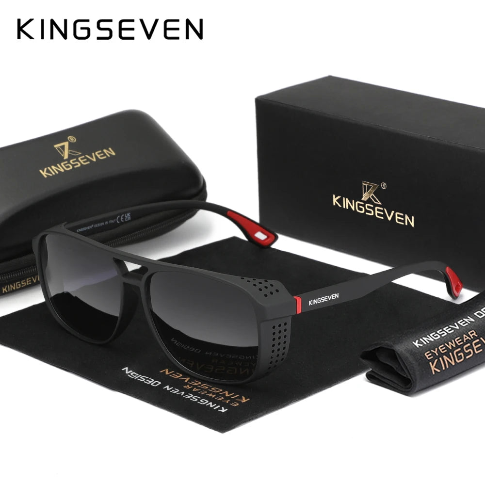 KINGSEVEN Polarized Big Frame Sunglasses — UV Protection Driving Eyewear for Men & Women