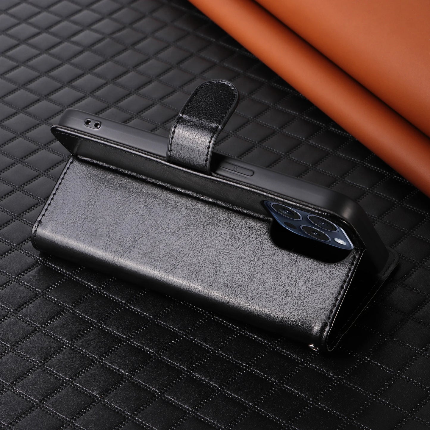 Artificial Leather Wallet Flip Case with Card Slot – Phone Case for Redmi Note9 Pro, Note11, Note13 4G & Note13 Pro 5G