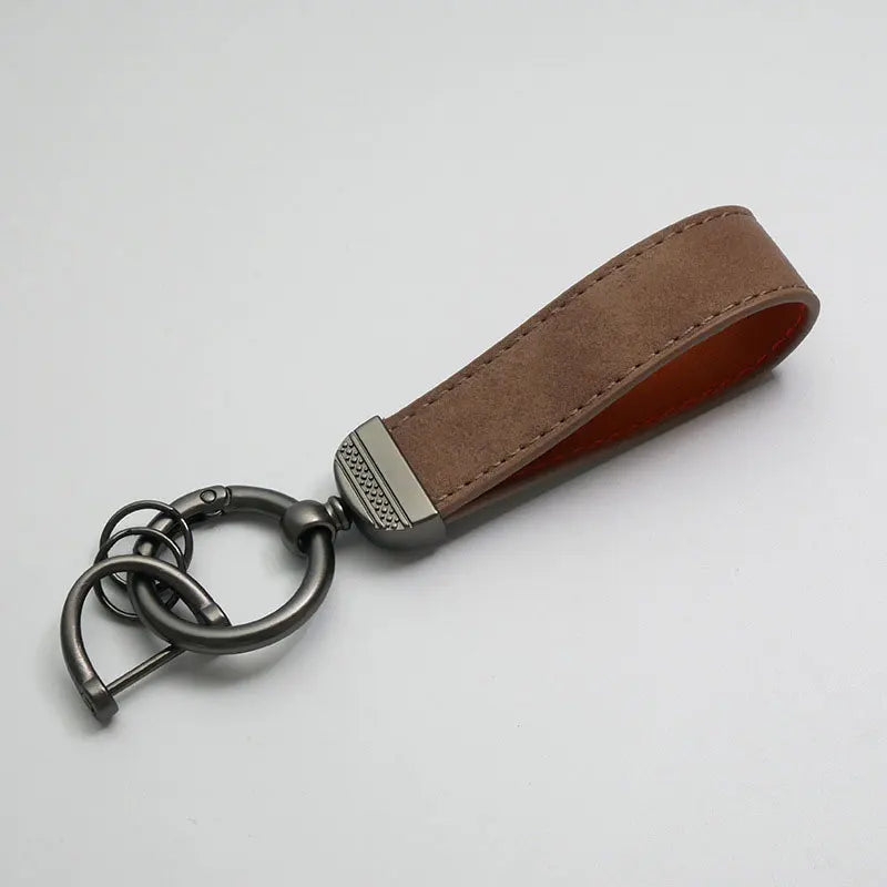PU Leather Keychain – Car Key Ring Strap for Women & Men, Waist Wallet Holder, Business & Party Gift
