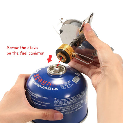 Ultralight Outdoor Camping Gas Stove – Portable Burner for Hiking, Backpacking, Picnic & Cooking