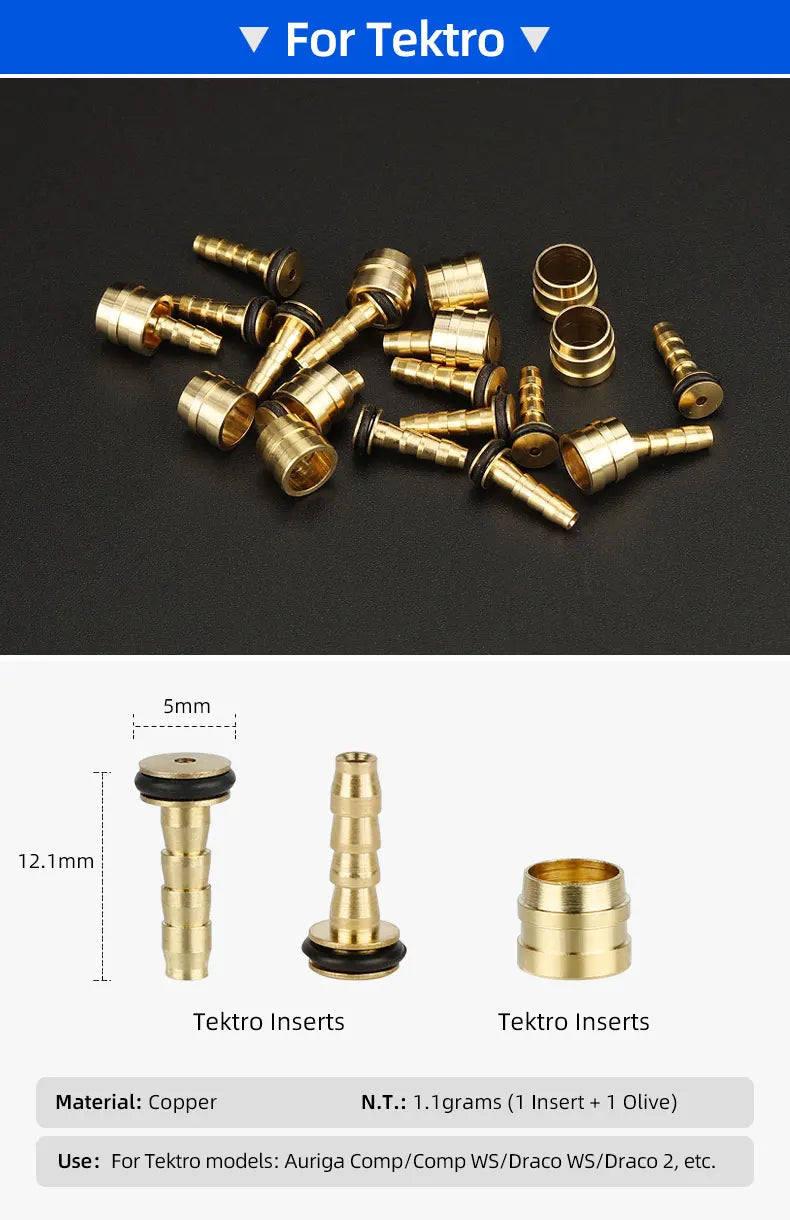 50pcs Bicycle Brake Olives & Inserts – Hydraulic Connector Replacements for SHIMANO BH90/BH59, SRAM, Magura, Tektro