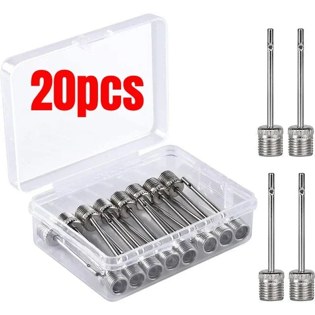 Stainless Steel Ball Pump Needles - Universal Sports Air Valve Adapters for Football Basketball Soccer Inflator Accessories