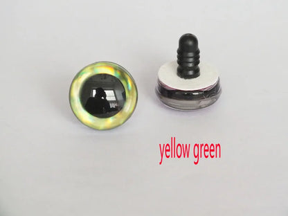 20PCS 3D Colorful Trapezoid Doll Eyes — 12 Colors, Sizes 9mm–35mm for DIY Crafting & Toy Making