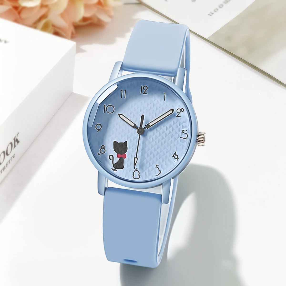 Women’s Casual Quartz Watch – Silicone Strap Wristwatch Gift for Ladies