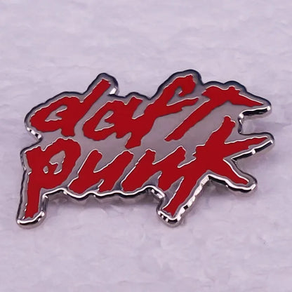 Rock Band Logo Enamel Pin — Music Album Badge, Pop Band Brooch Jewelry Gift & Clothing Accessory for Fans