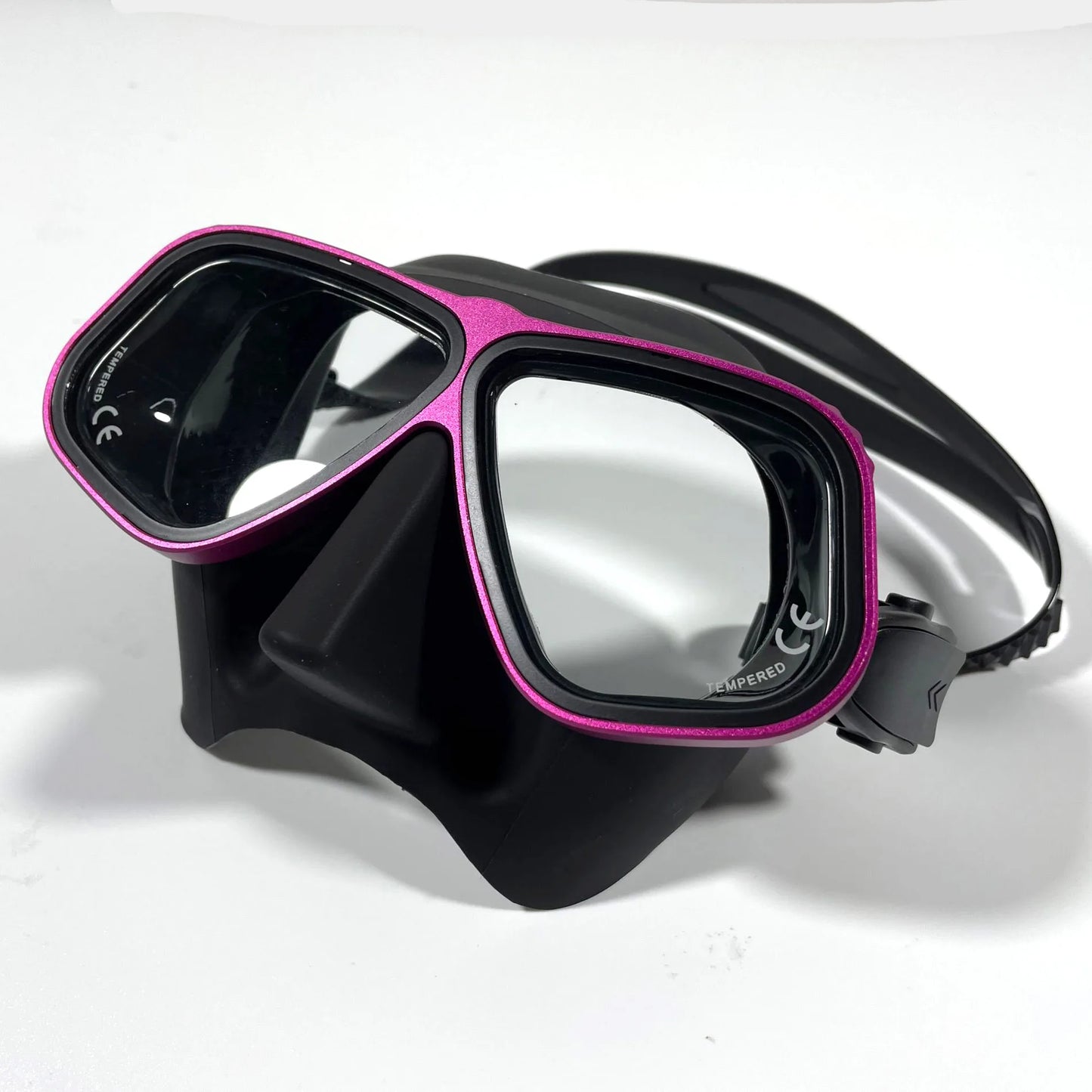 Apollo's Free Diving Mask – Aluminum Alloy Frame, Configurable Eye Degrees, Scuba and Snorkeling Glasses, Wet Tube Set