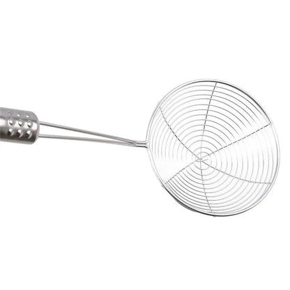 3-Size Stainless Steel Colander Set – Household Noodle, Dumpling, Hot Pot Strainers with Pearl Line Drain