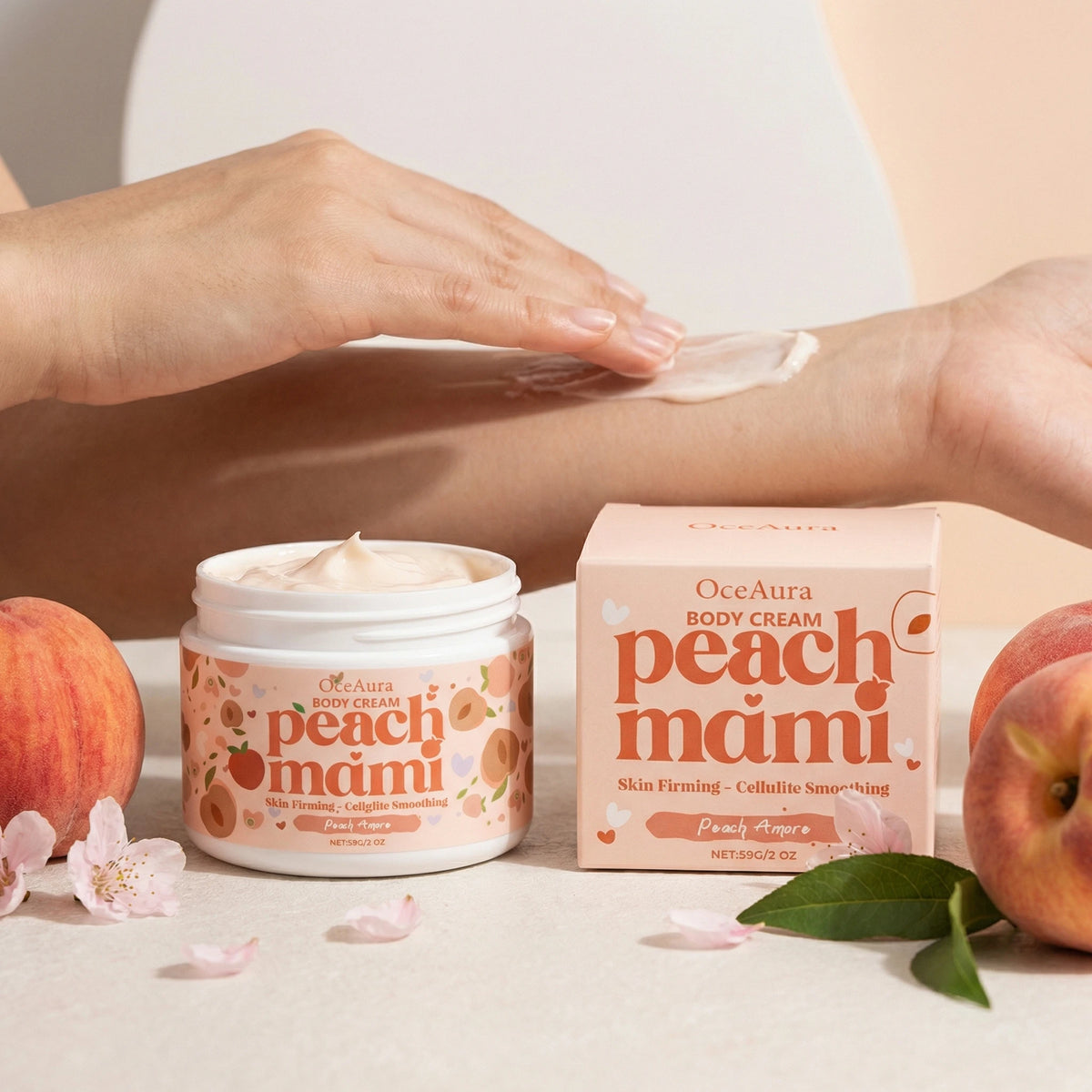 Peach Firming Cream - Nourishing Moisturizer for Smoother, Firmer-Looking and Radiant Skin