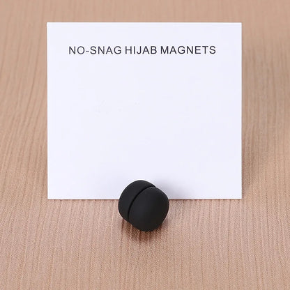 WLP Magnetic Hijab Clips - Solid Color Round Strong Magnet Pins for Silk Scarves Shawls Turban Accessories