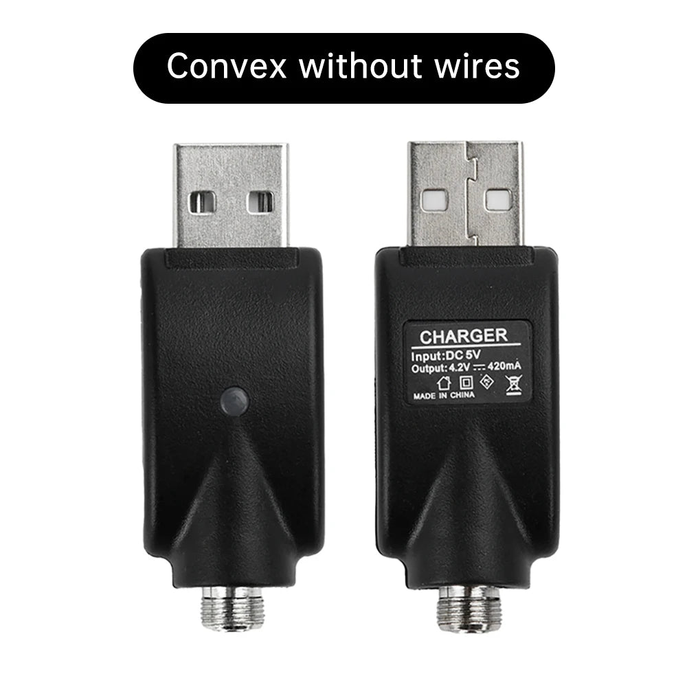 510 Smart USB Charger Adapter – Portable LED Indicator with Overcharge Protection for Battery Rod & Power Bank 4.2V/420mAh