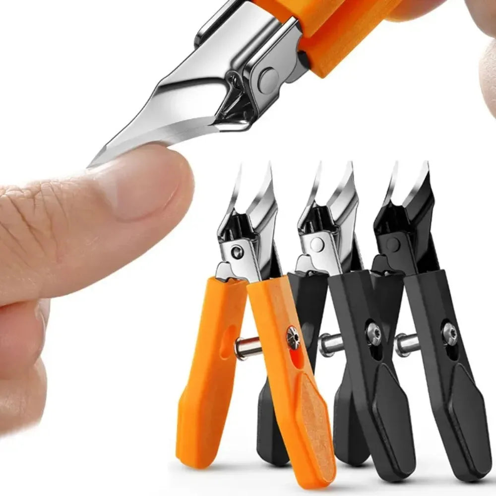 25° Slant Edge Nail Clipper - Stainless Steel Professional Ingrown Toenail Trimmer with Wide Opening Design