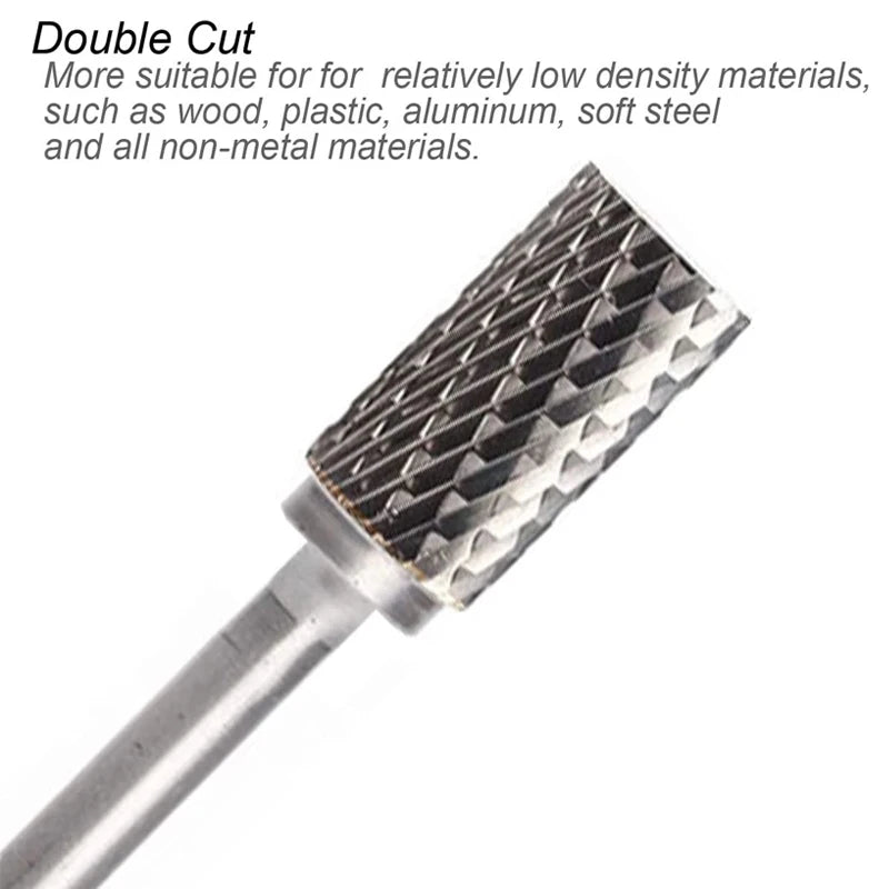 Extra Long 100mm Rotary Rasp File | Carbide Burr Alloy Bits for Metal & Wood Carving | Milling Cutter Drill Abrasive Tool