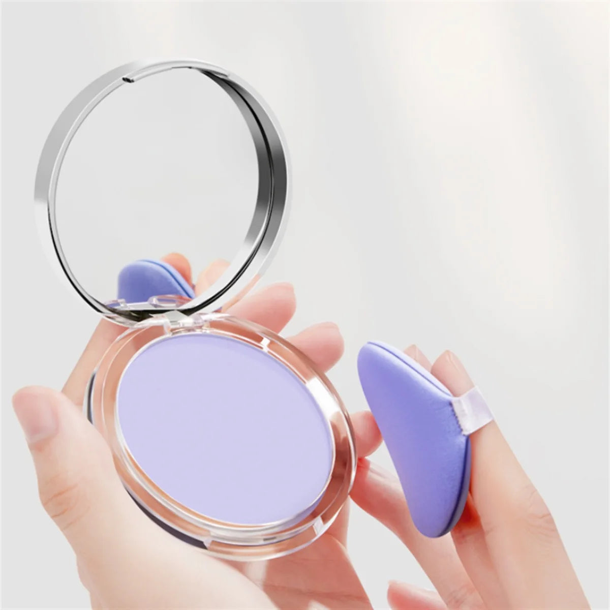 Candy Bella Violet Cream-to-Powder Contouring Makeup - Skin-Friendly, Long-Lasting Oil-Control Face Powder