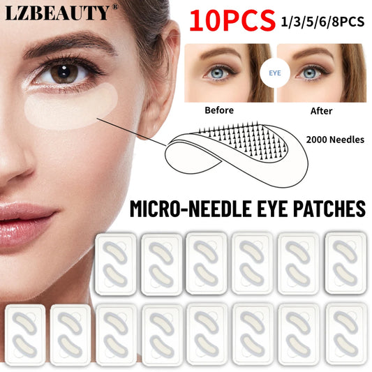 Microneedle Eye Patches - Hyaluronic Acid Eye Mask for Anti-Wrinkle, Dark Circle & Moisturizing Skin Care