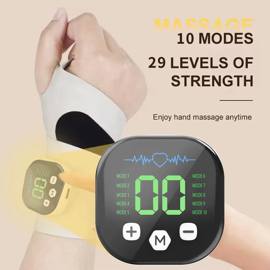 Electric Cordless Hand & Wrist Massager – USB Rechargeable Vibration Device for Carpal Tunnel, Tenosynovitis & Fatigue Relief