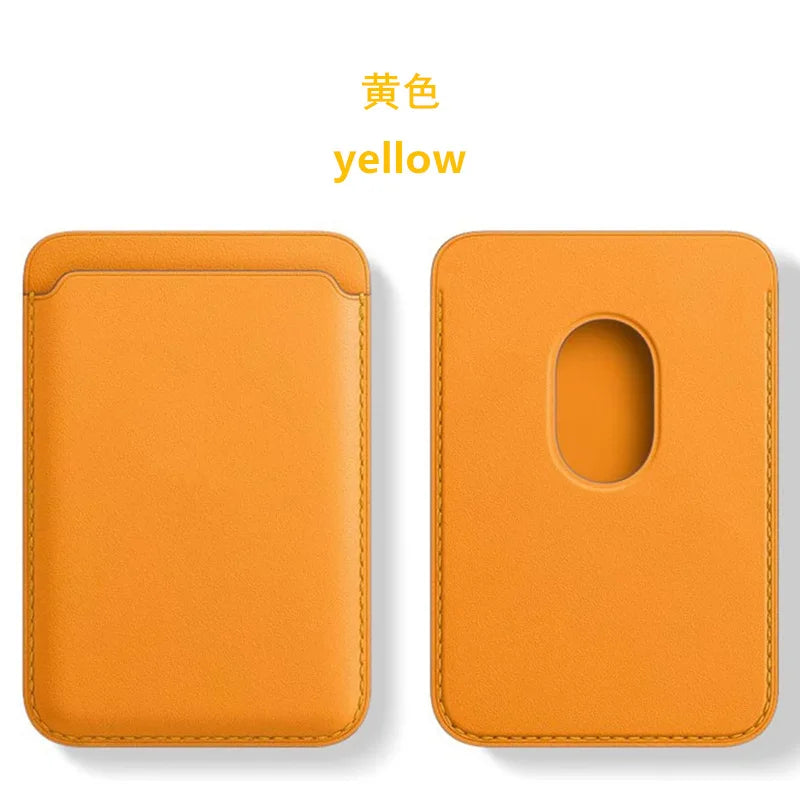 MagSafe Magnetic Leather Card Holder Wallet Case for iPhone 15, 14, 13 & 12 Pro Max Series
