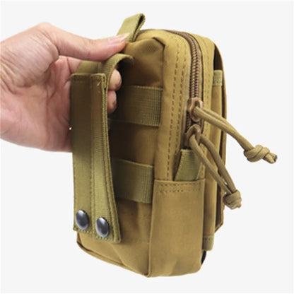 Tactical Multifunction Waist Bag – Molle Travel Pouch, EDC Phone Holder, Fanny Pack for Camping, Hiking & Hunting
