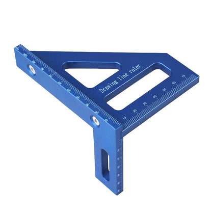 3D Multi-Angle Measuring Ruler – 45/90 Degree Plastic Carpentry Square Protractor & Miter Triangle Layout Tool