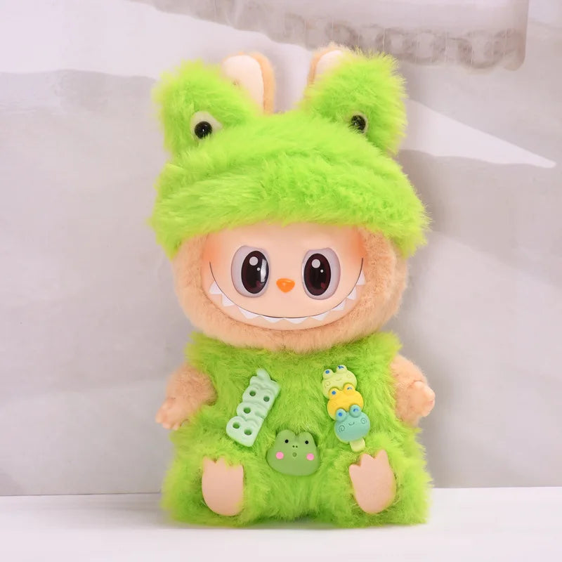 New Hot 2.0 Labubu Doll Outfit — Have A Seat Series Macaron The Monsters Vinyl Doll Clothes & Cap Accessories