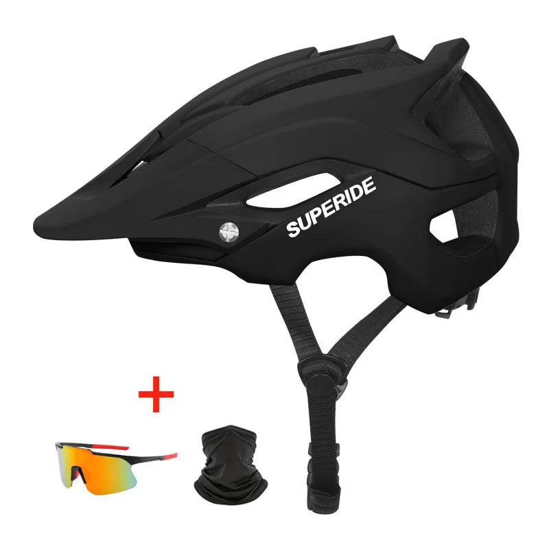 SUPERIDE Outdoor Cycling Helmet - Breathable Ultralight XC MTB Bicycle Helmet, Integrally-Molded Mountain & Road Bike Safety Gear
