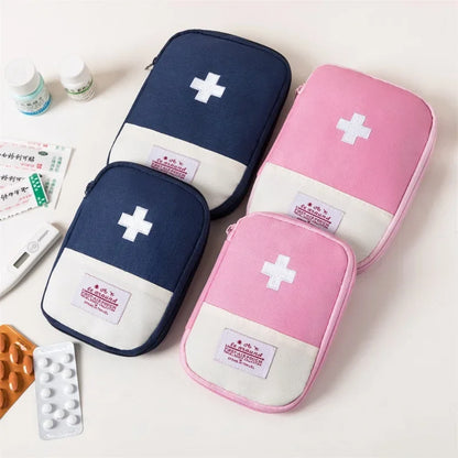 Portable Medicine Bag – Cute First Aid Kit Organizer, Medical Emergency Kit for Travel, Outdoor & Household Pill Storage