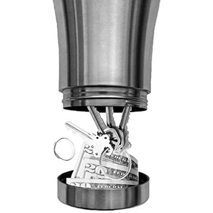 Hidden Safe Water Bottle - Double-Layer Stainless Steel Insulated Coffee Cup with Concealed Storage Compartment