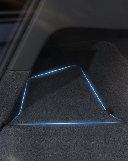 YZ Car Trunk Side Storage Box – Left & Right Organizer for Tesla Model Y Juniper 2021-2025 with Flocking Mat Cover