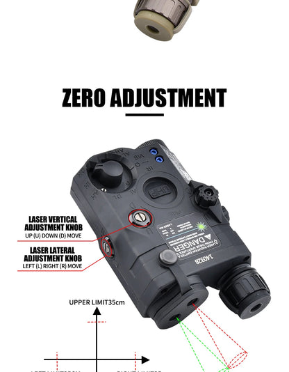 PEQ-15 Tactical SureFire M600C/M300A Flashlight — AR15 Airsoft Dual Control Switch with Red/Green/Blue Laser, Hunting Accessory