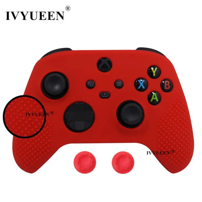 IVYUEEN MixColor Protective Silicone Case for Xbox Series S/X Controller — Thumbstick Grip Caps & Gamepad Cover