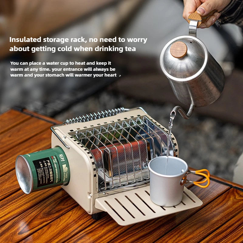 Portable Outdoor Camping Gas Heater - Mini Heating Stove for Fishing, Car Trips & Winter Camping