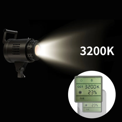 115/135W Bowens LED Photography Studio Light - 220V Daylight-Balanced Video Lamp, 3000–6000K, 3 Colors for Portraits & Studio Shooting