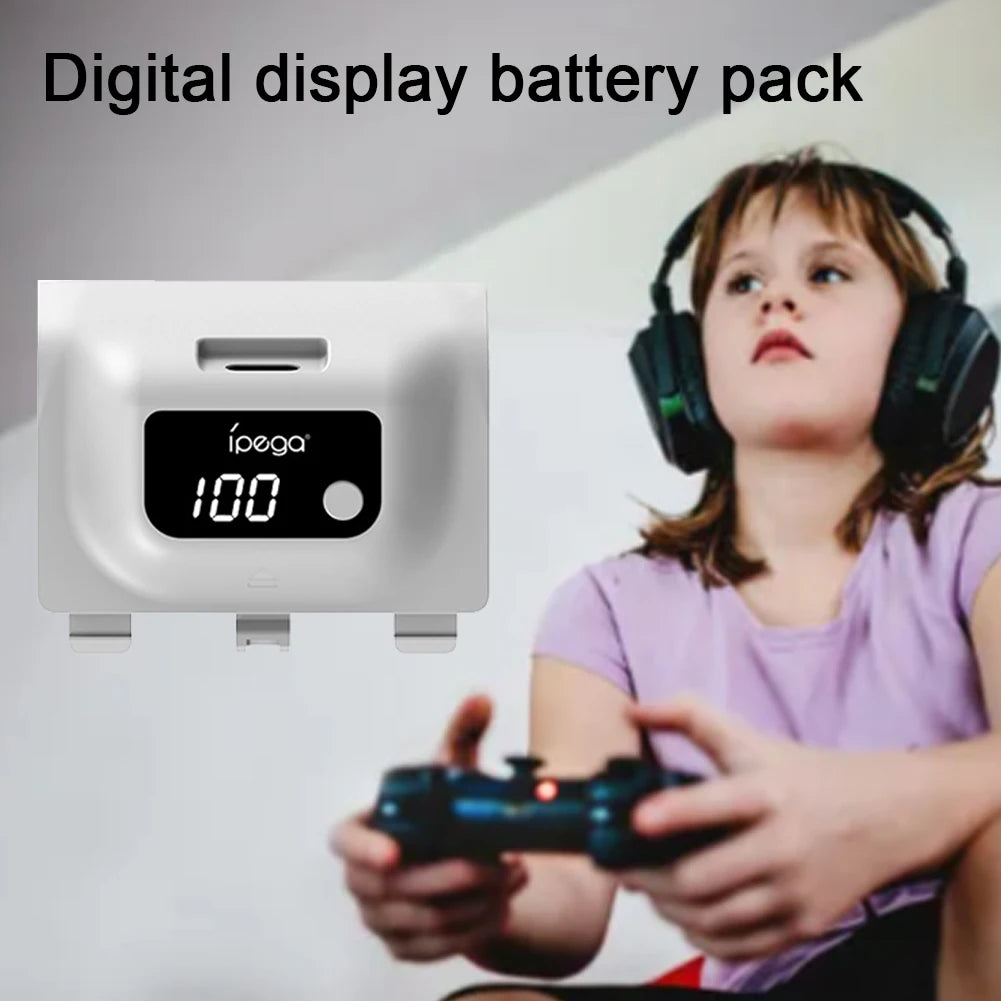 1400mAh Wireless Rechargeable Battery for Xbox Series X/S Controller — Digital Display Battery Pack