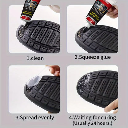 Waterproof Shoe Sole Repair Glue - Strong Durable Rubber Repair Sealant Paste for Crack Filling
