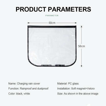 Electric Vehicle Charger Port Cover – Rainproof and Dustproof Outdoor Protection for Tesla Model 3/Y Sedan SUV Car Accessories