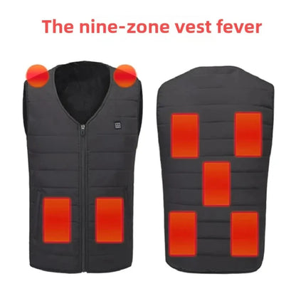 21-Zone USB Heated Jacket for Men & Women – Warm Self-Heating Vest & Coat for Skiing, Camping, Hiking, and Winter Wear