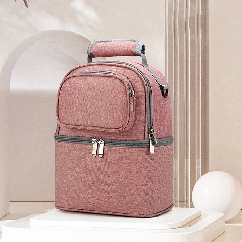 Folding Large-Capacity Breast Milk Storage Backpack – Portable Crib Bed, Mommy Outing Bag with Insulation for Baby