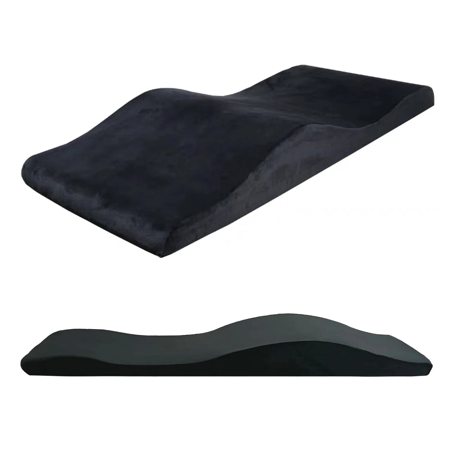 Lash Mattress and Cover – Wave Memory Foam Beauty Salon Lash Bed, Curved Topper for Eyelash Foam Spa