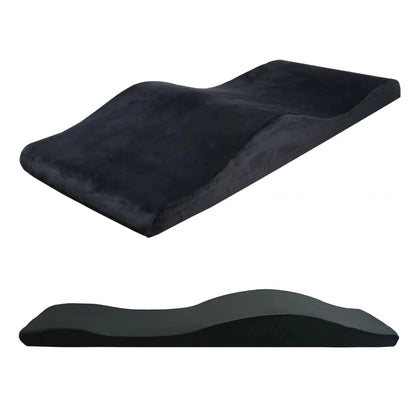 Lash Mattress and Cover – Wave Memory Foam Beauty Salon Lash Bed, Curved Topper for Eyelash Foam Spa