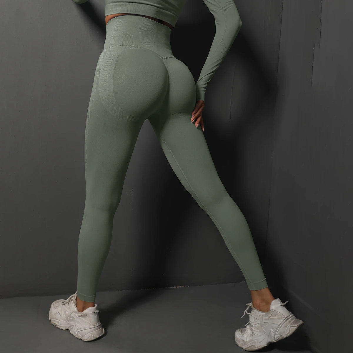 Women’s Seamless Gym Leggings – High-Waist Booty-Lifting Yoga & Fitness Pants, Sexy Sportswear