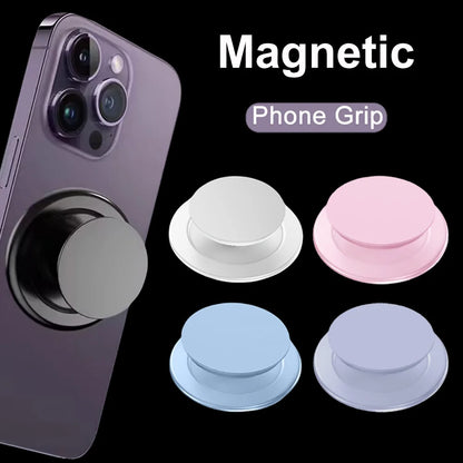 Popped Magnetic Foldable Phone Grip - N52 Magnetic Ring Holder and Expandable Stand for iPhone 17, 16, 15, 14, and 13