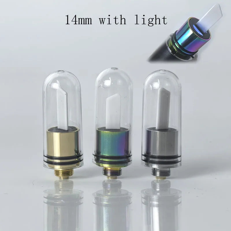 14mm Hot Knife Tip Ceramic Heating Tool – 510 Thread Preheat Cutting Tip with Light (1–5 Piece Set)