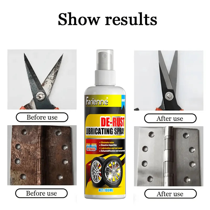 Universal Rust Remover Spray – Powerful Metal Cleaner for Car Wheels and Metal Surfaces, Restores a Smooth Finish