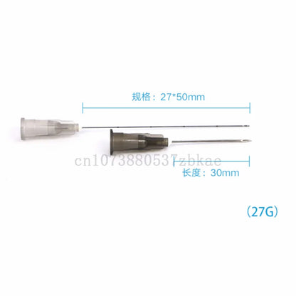 Disposable Blunt-Tip Cannula Needles — 22G-30G, 50mm & 70mm Micro Body Piercing Syringe